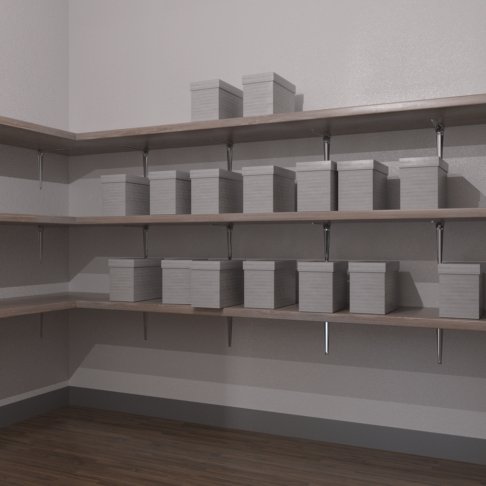 Storage room inside the office model