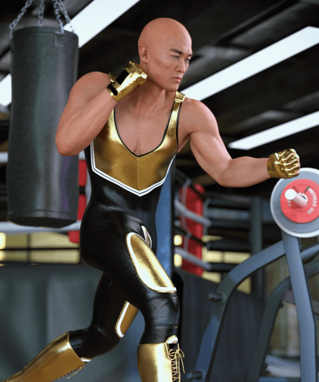 genesis male wrestling outfit
