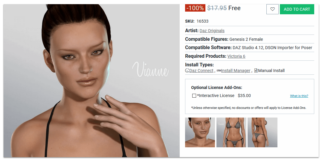 manually install daz3d content Vianne for Victoria 6