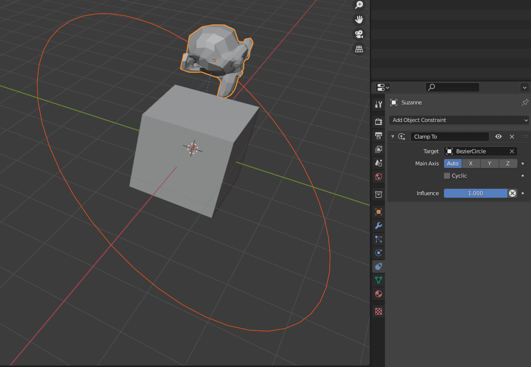blender constraints clamp to