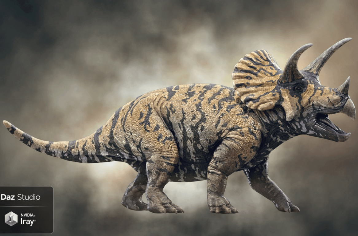 triceratops dinosaur 3d model