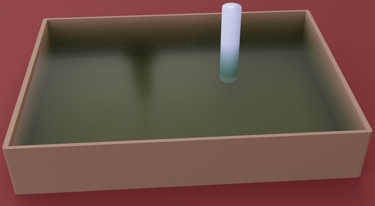 blender liquid refraction