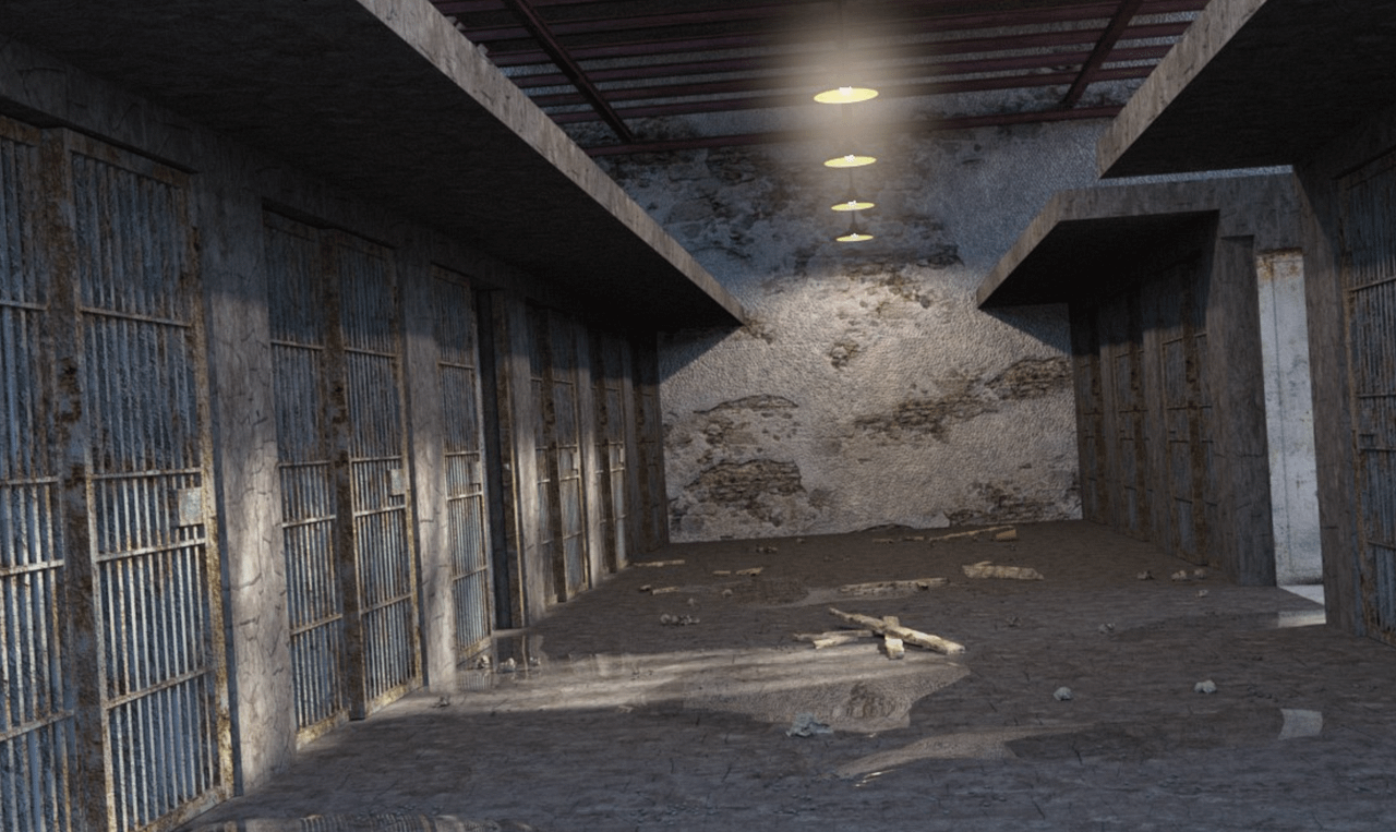 haunted prison cell daz model