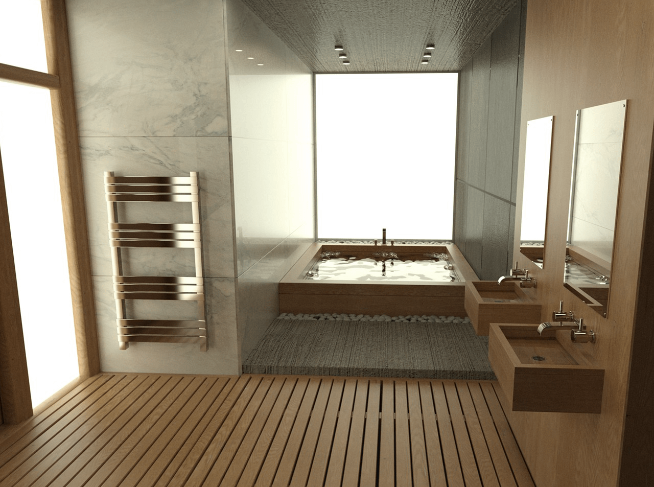 daz modern bathroom model