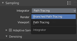blender rendering cycles branched path tracking