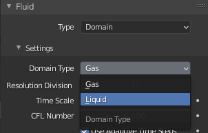 blender domain liquid simulation