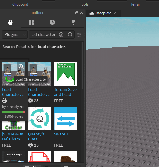 how to make plugins in roblox studio