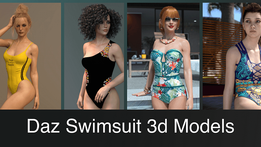 Top Daz3D Swimsuit 3D Models