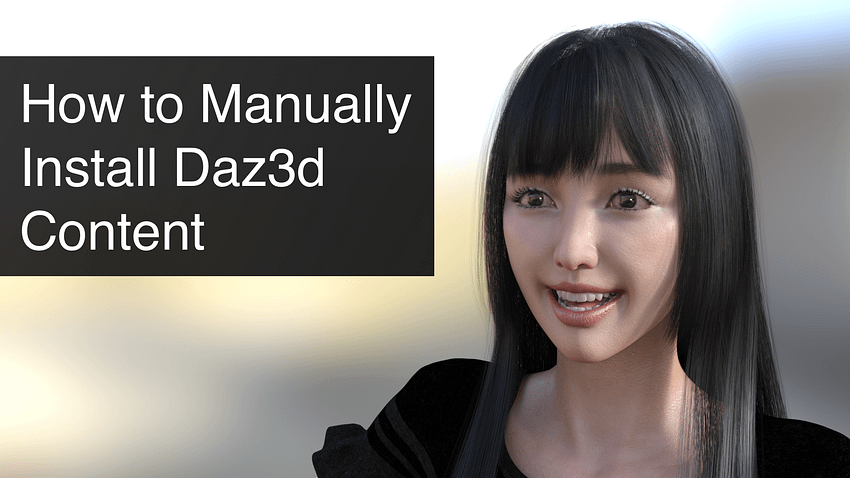 manually install daz3d content