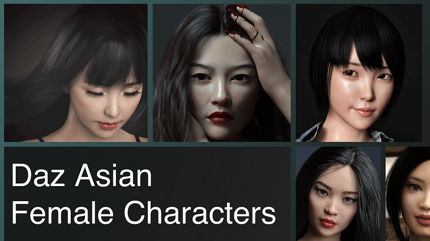 Top Daz3D Asian Female Characters