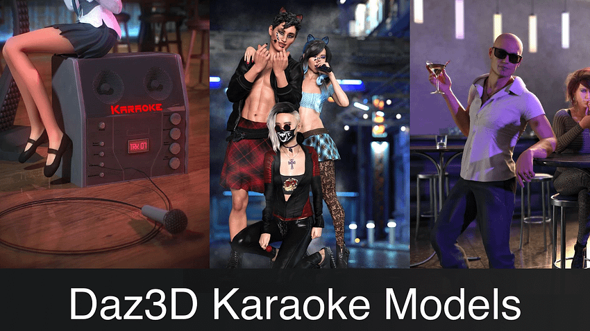 Daz3D Karaoke Models & Poses