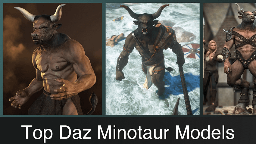 Top Daz3D Minotaur Characters