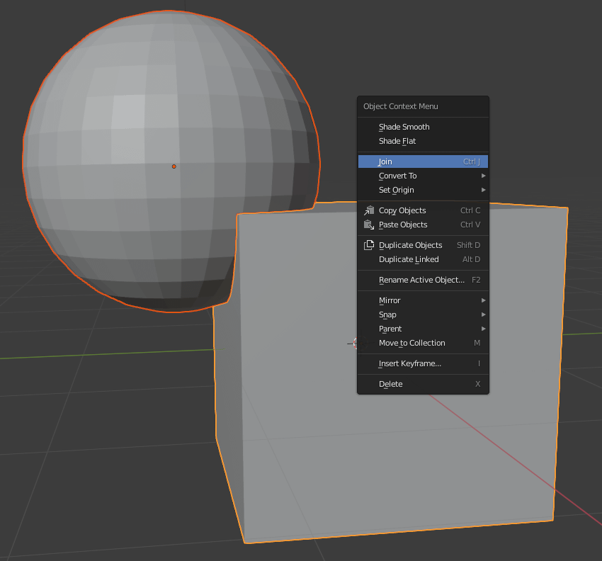 blender join objects