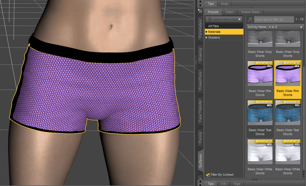 daz3d changing material
