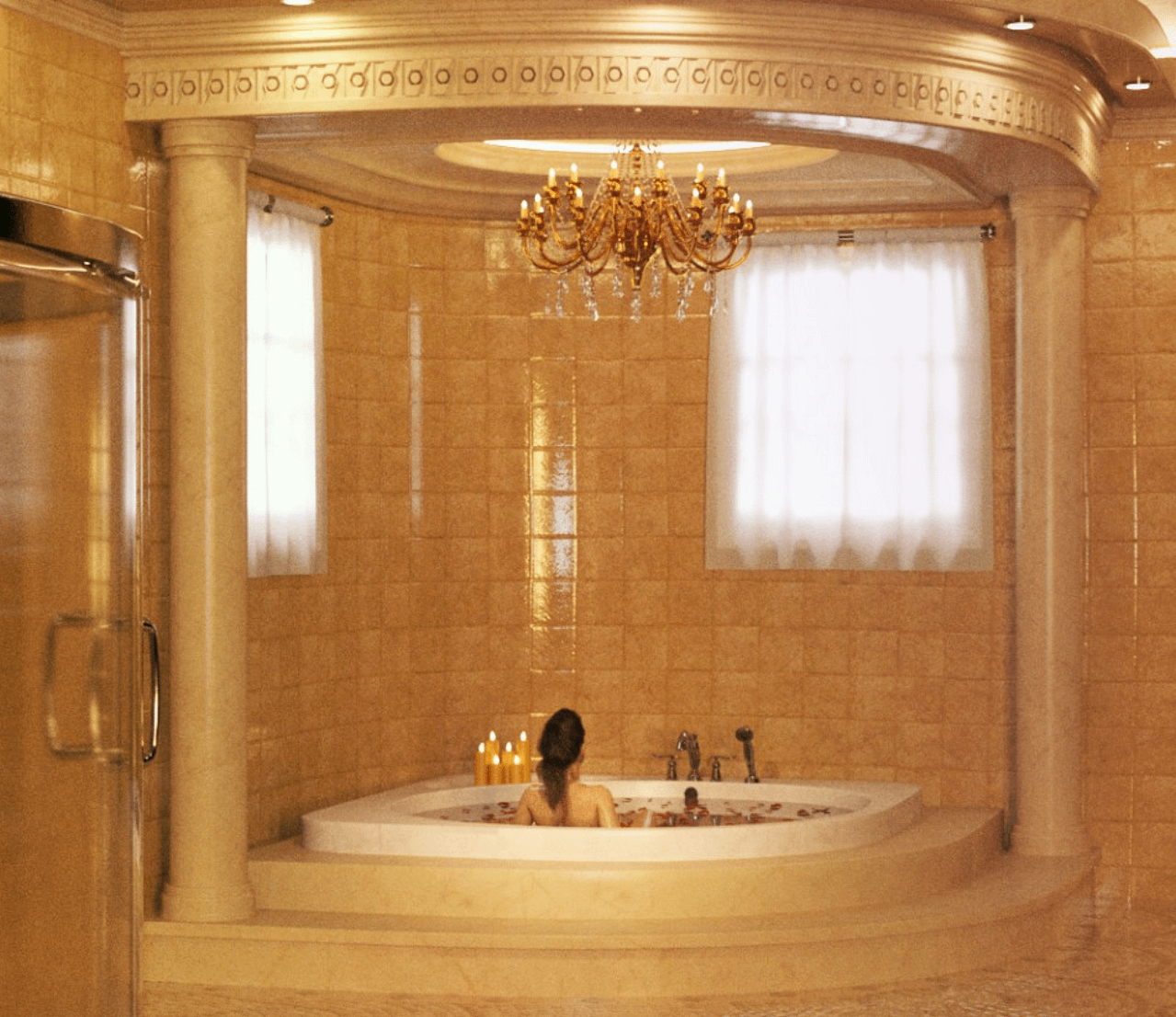 lavish bathroom 3d model