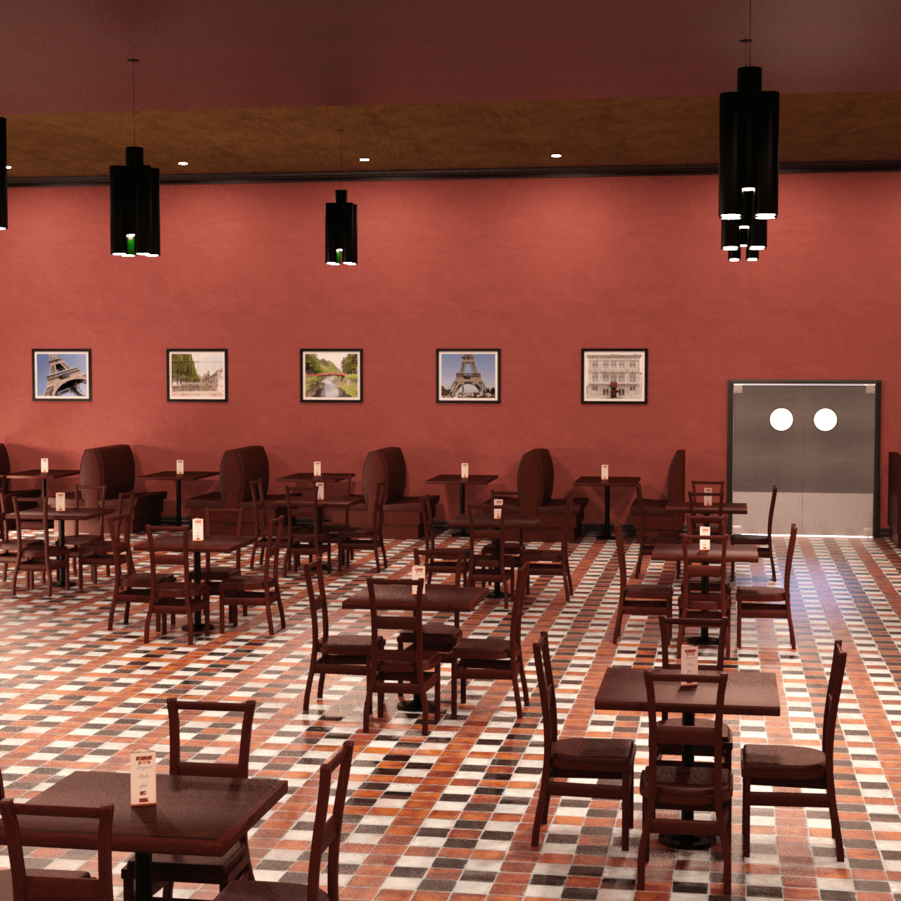 Another perspective showing the interior of the restaurant