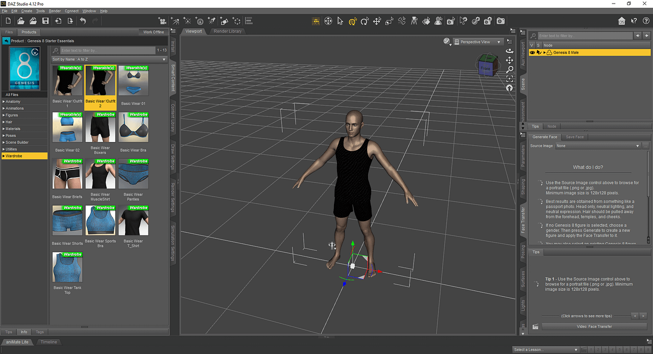 Daz3d how to add clothes to a character