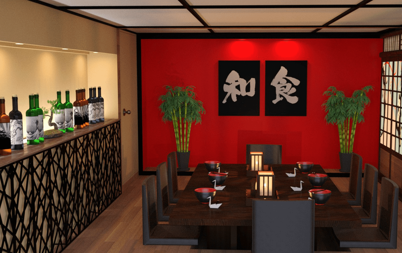 daz japanese restaurant 3d model