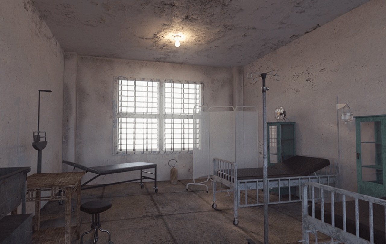 alcatraz hospital 3d model