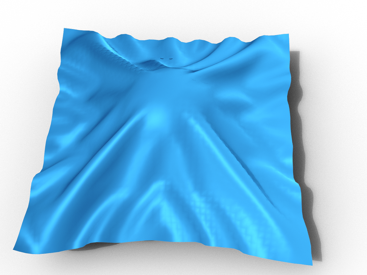 Simulated cloth with dforce in daz studio