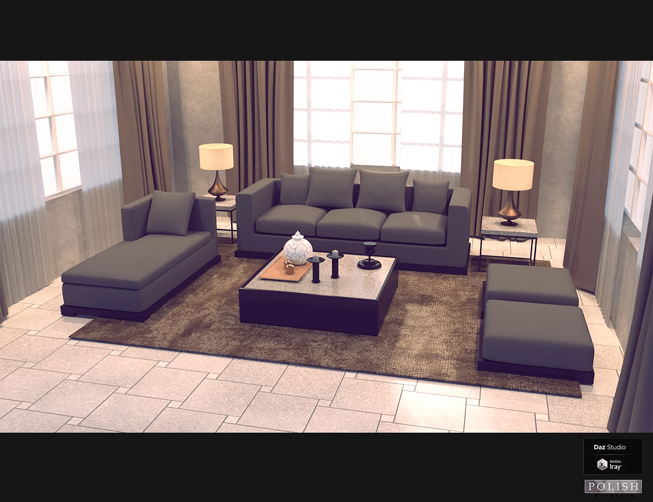 daz interior furniture bundle