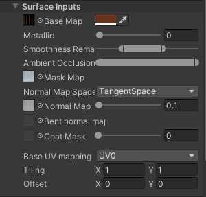 unity hair material parameters color tint  mask map normal map