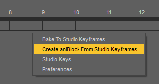 daz3d create aniblock from keyframes