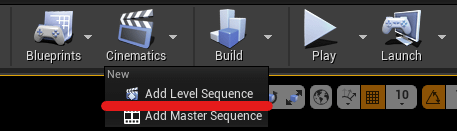 add a new level sequence