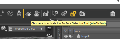 Surface selection tool daz3d