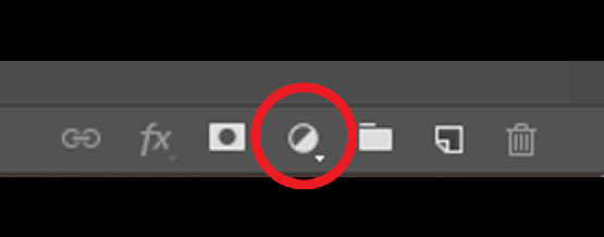 photoshop adjustment layer icon