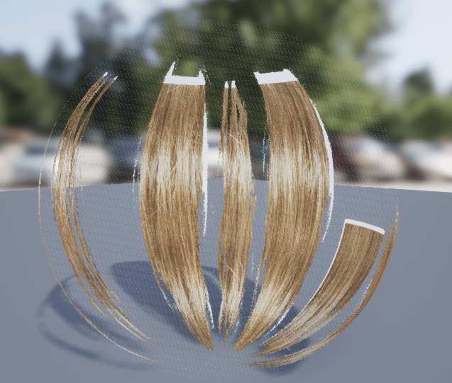hair after transparency material edit fix