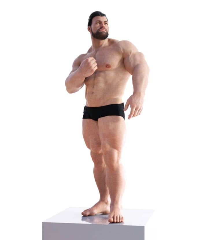 daz3d bodybuilding poses for the brute