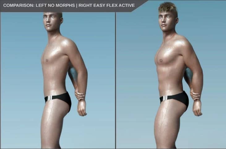daz3d easy flex muscularity morph for male