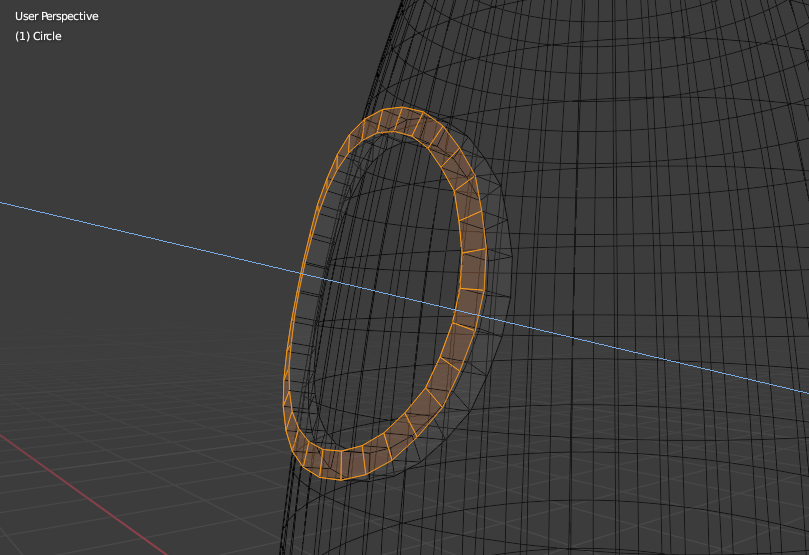 blender window frame extrude local axis