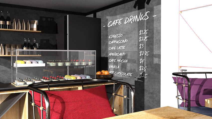 Cafe 3d model