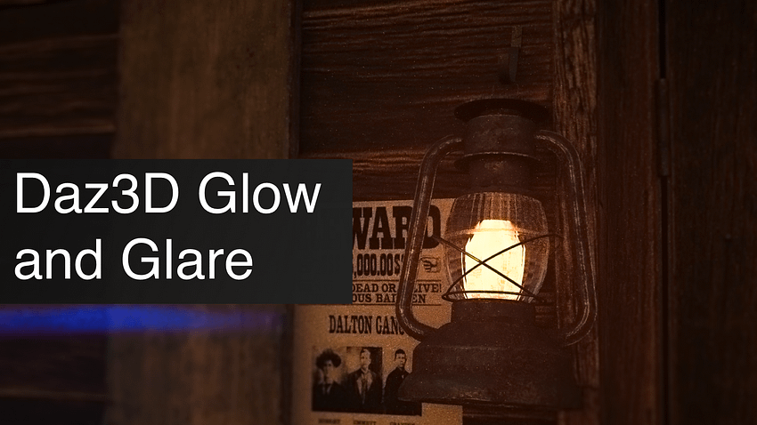 Daz3D Glow and Glare Effects in Daz Studio