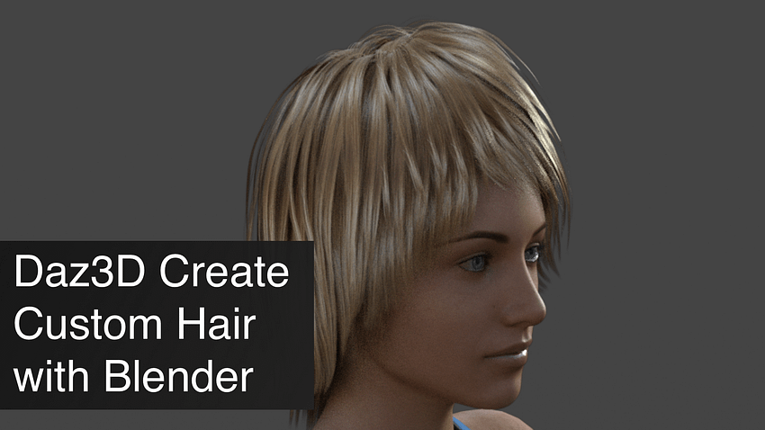Daz3D Create Custom Hair Morphs with Blender 