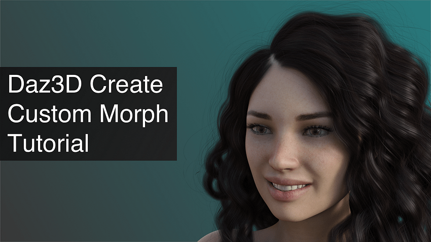 Daz3D Create Custom Morph Tutorial