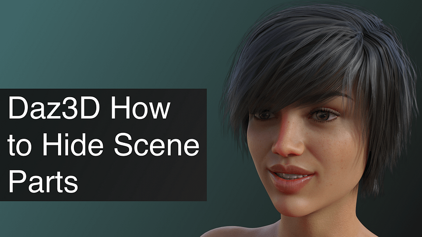 Daz3D How to Hide Scene Parts That Are Not Selectable