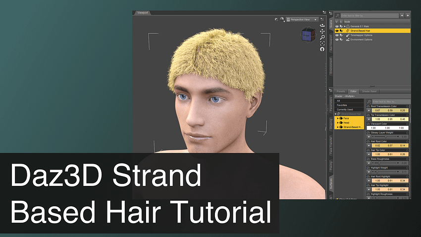 Daz3D Strand Based Hair Tutorial