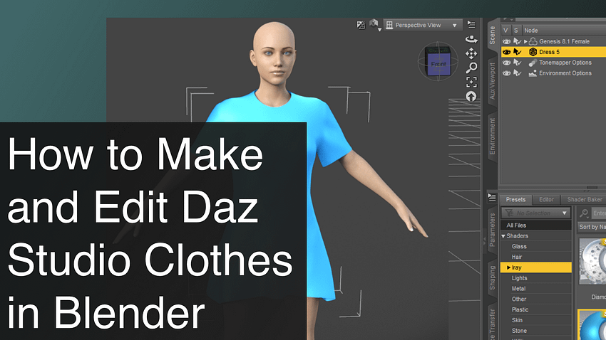 How to Make and Edit Daz Studio Clothes in Blender