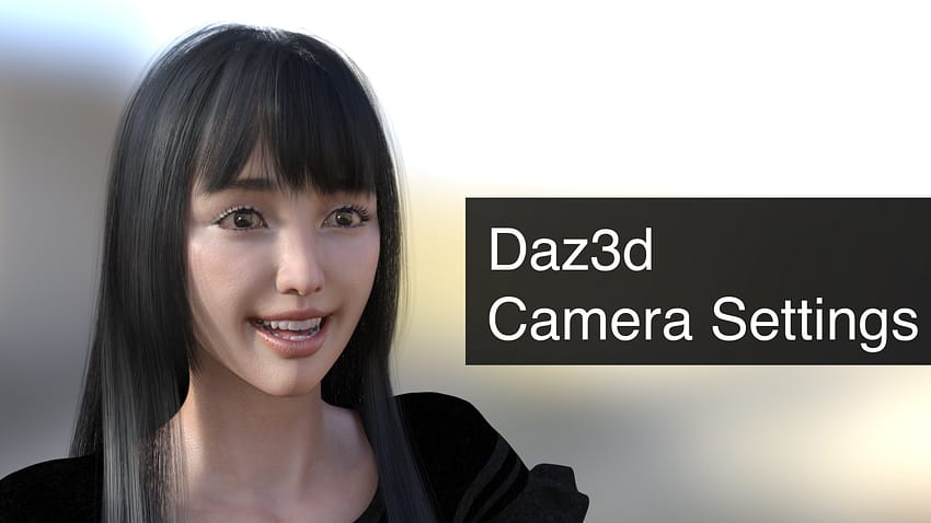 daz3d camera settings