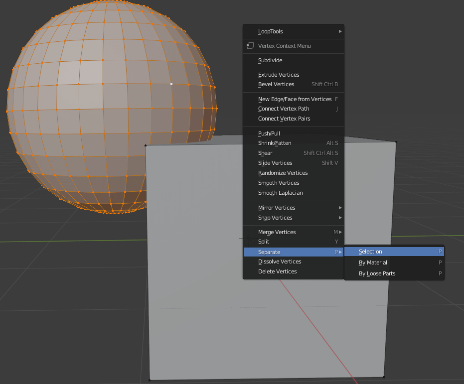 blender separate objects